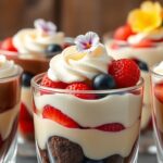 elegant glass dessert creations