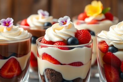 elegant glass dessert creations