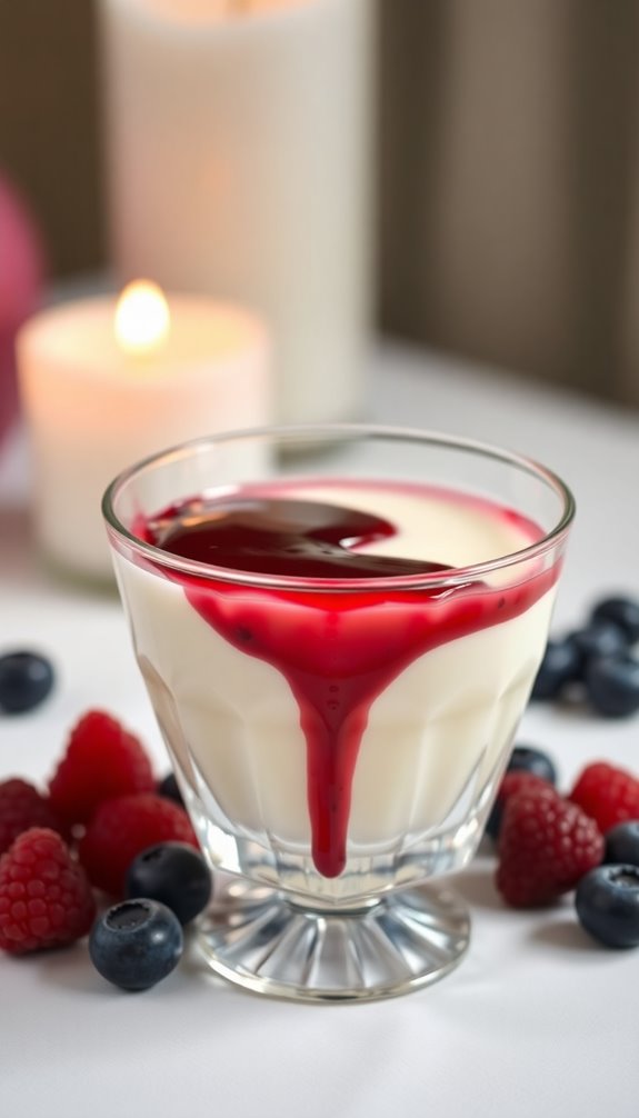 elegant vanilla panna cotta