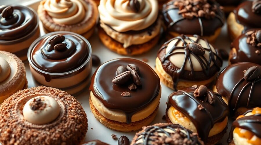 espresso and mocha desserts