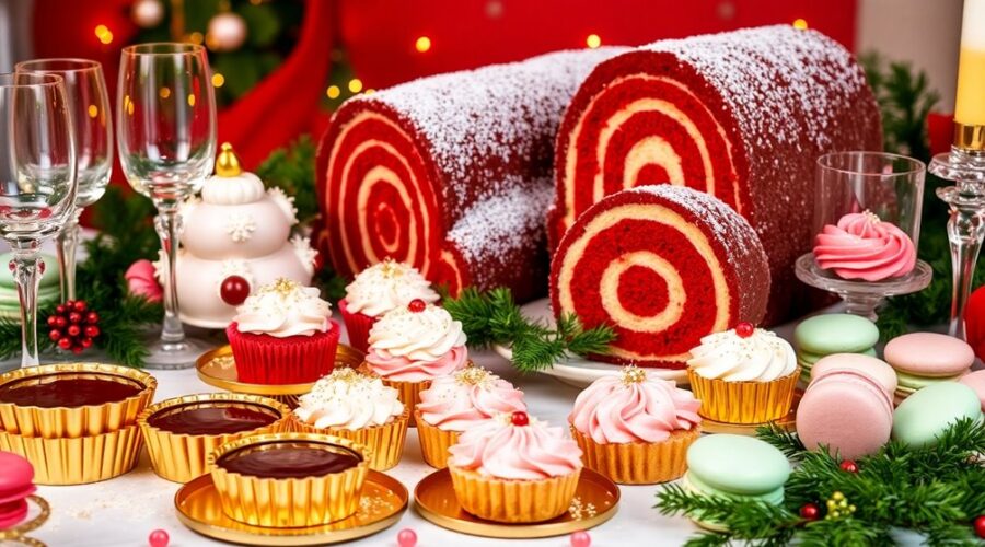 festive show stopping holiday desserts