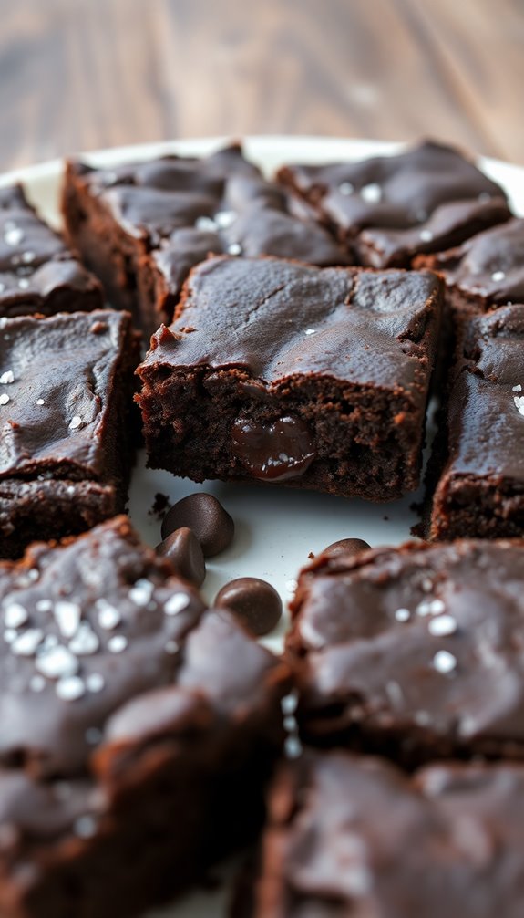 fudgy brownies with toppings