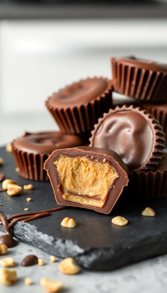 homemade chocolate peanut butter cups