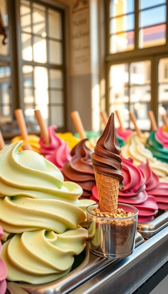 indulge in creamy gelato