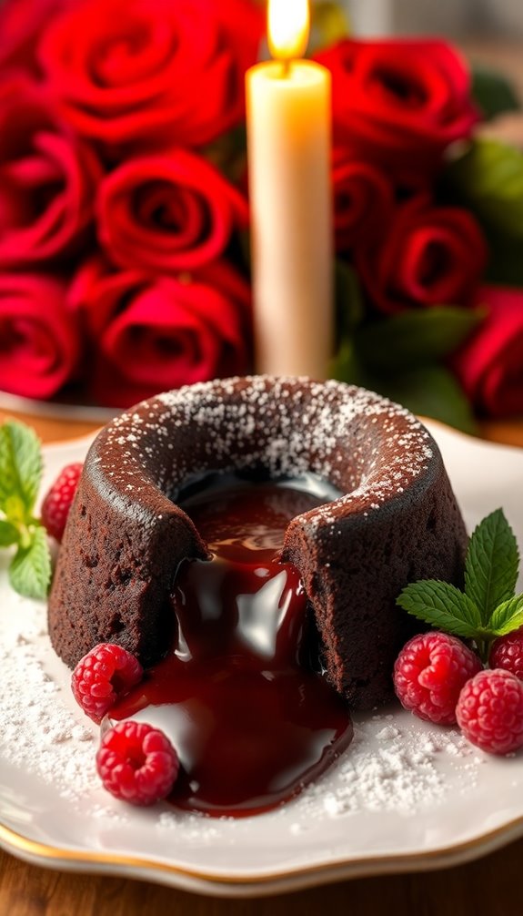 indulgent molten chocolate cakes
