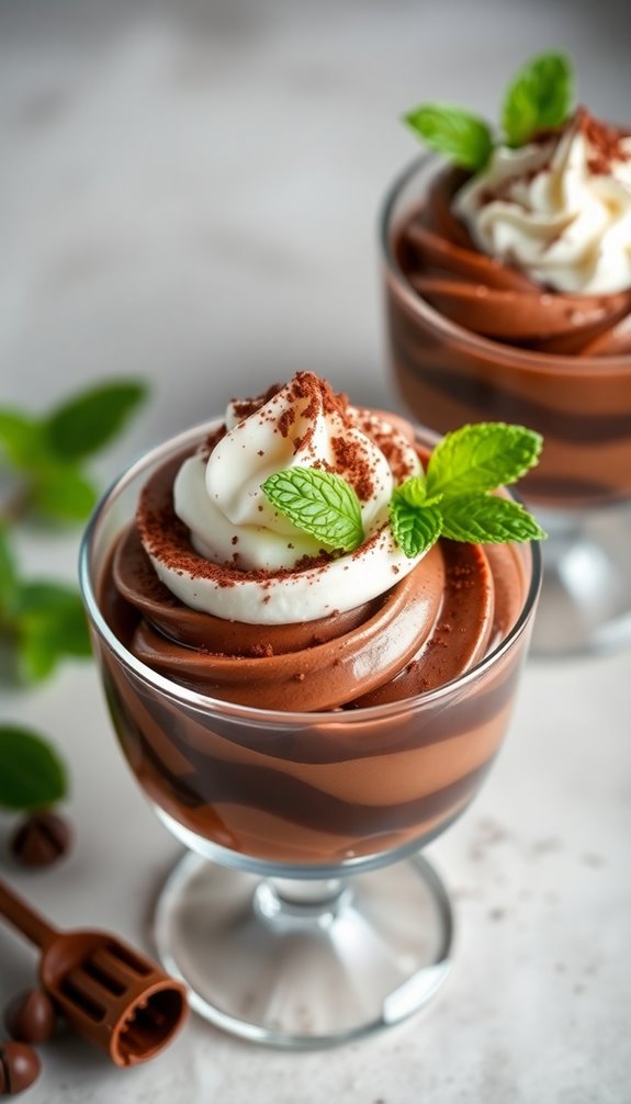 indulgent silky chocolate mousse