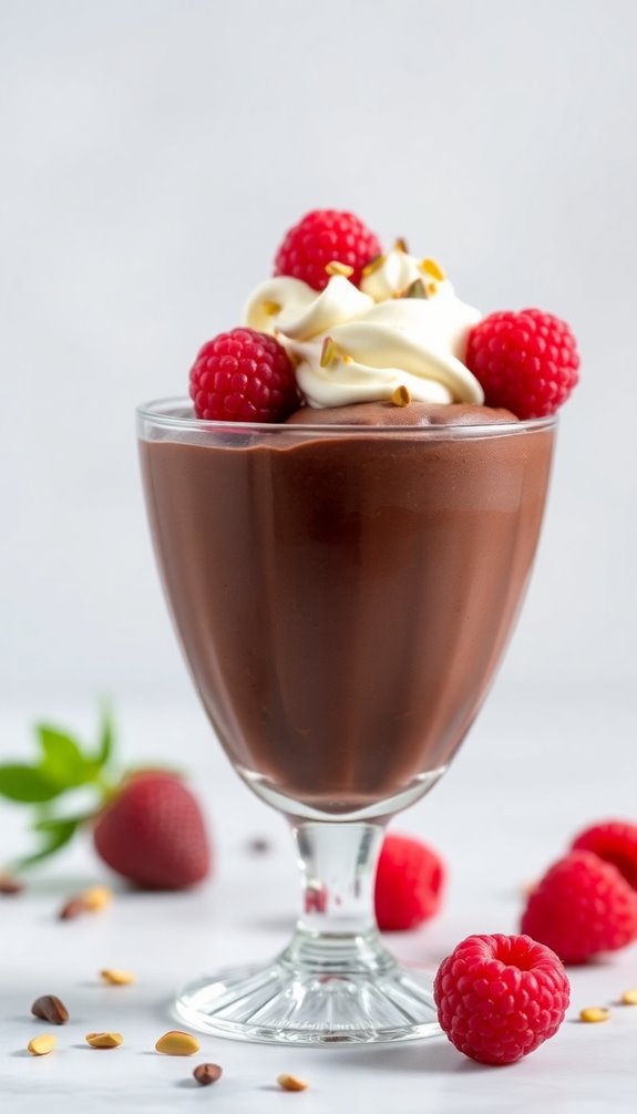indulgent vegan chocolate mousse