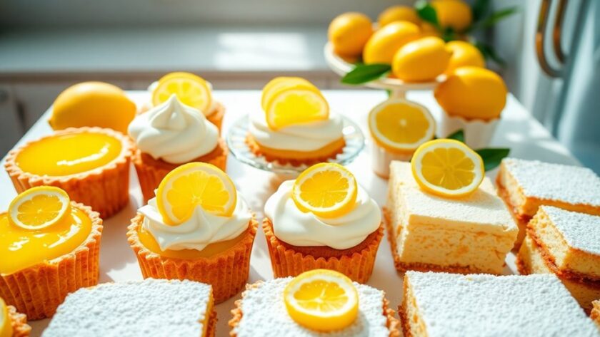 lemon flavored sunny desserts