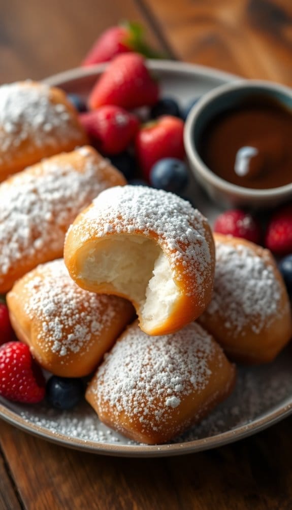 light and fluffy beignets
