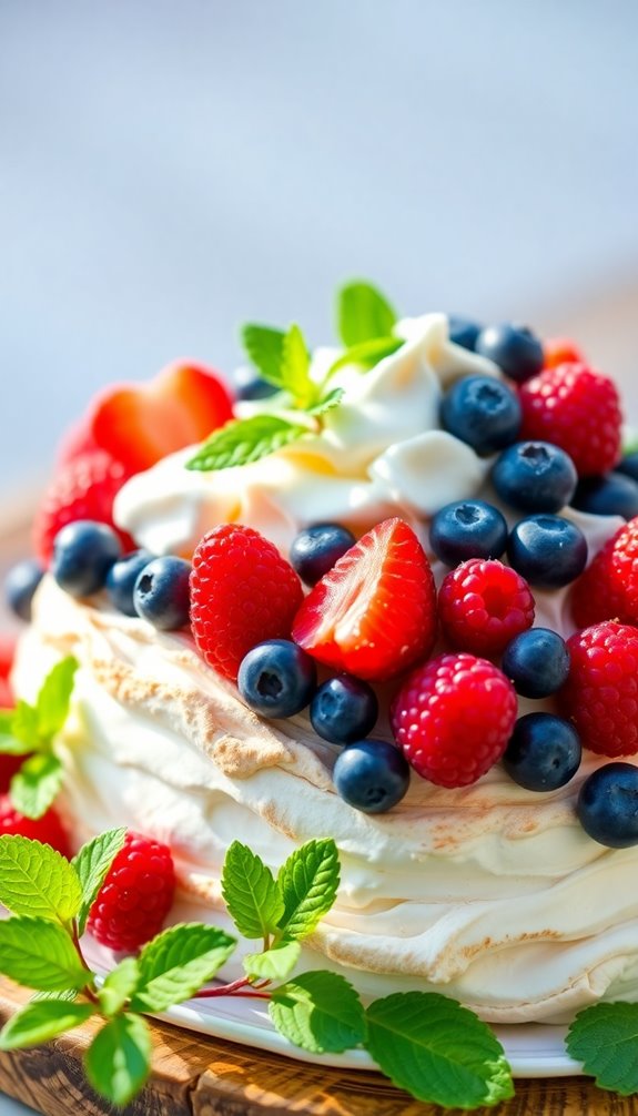 light and fluffy dessert