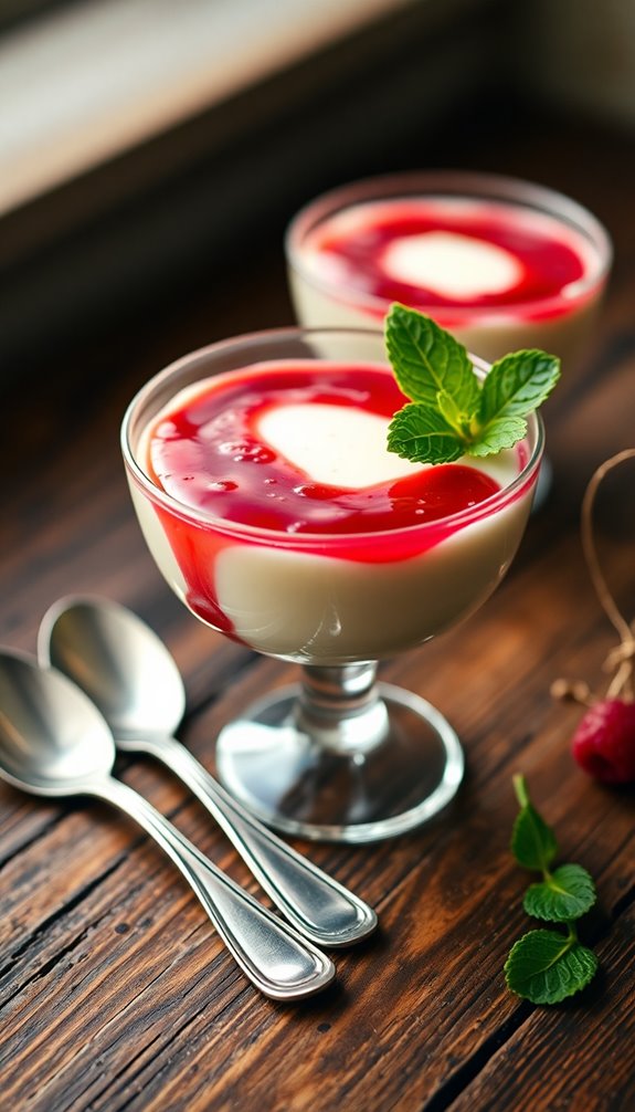 luxurious creamy vanilla dessert