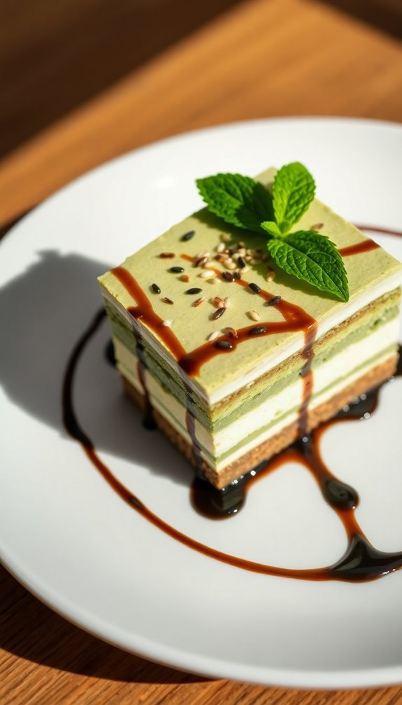 matcha infused tiramisu delight
