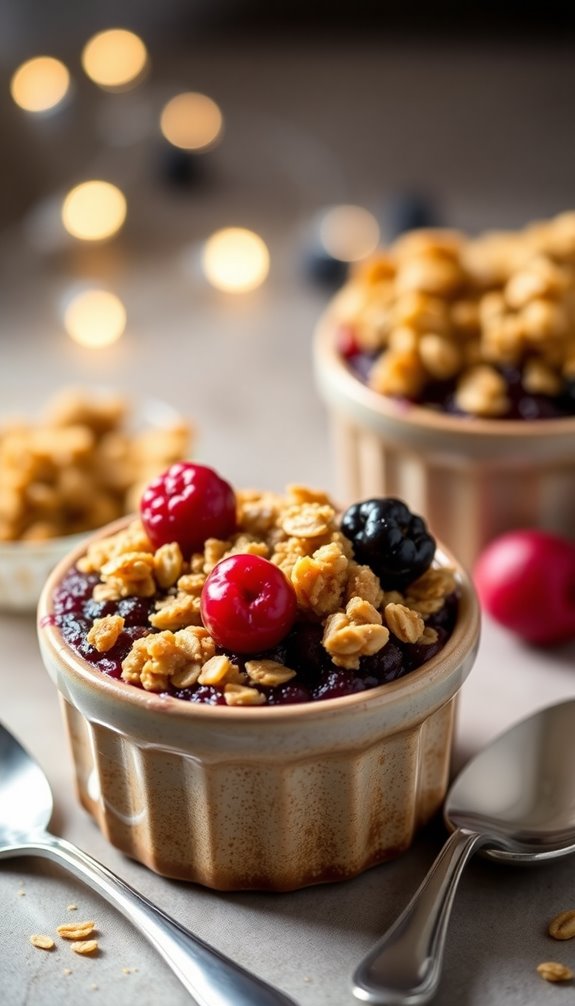 mini berry crumbles recipe