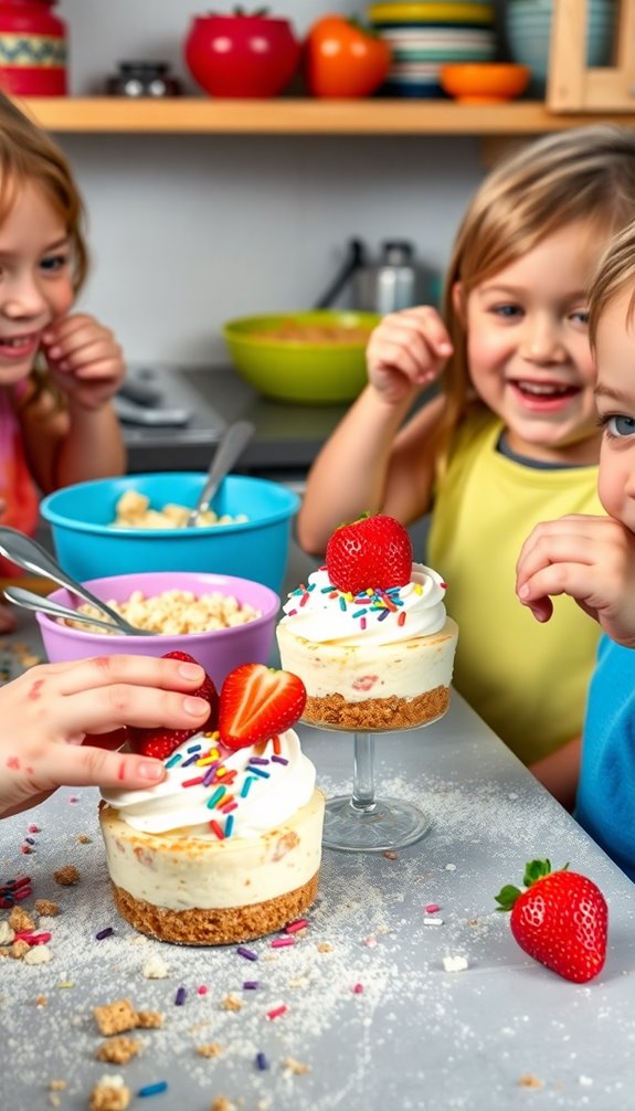 mini cheesecakes fun toppings