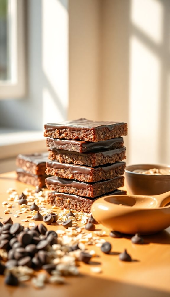 no bake chocolate oatmeal bars