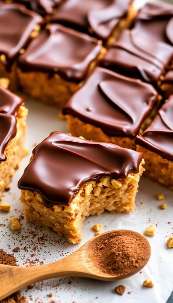 no bake chocolate peanut butter bars