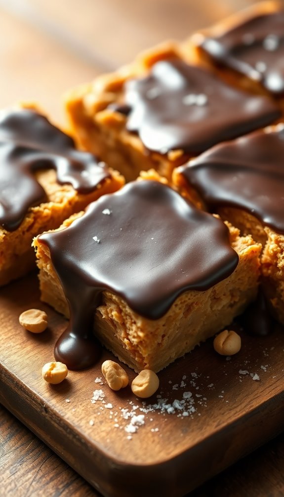 no bake chocolate peanut butter bars