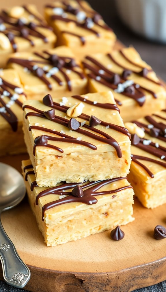 no bake peanut butter bars
