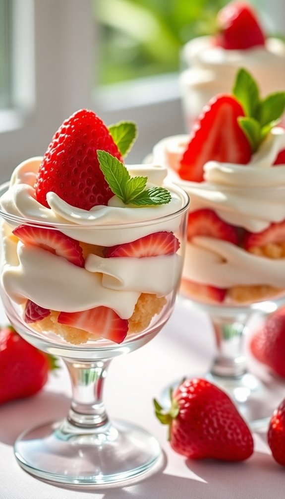no bake strawberry parfaits delight