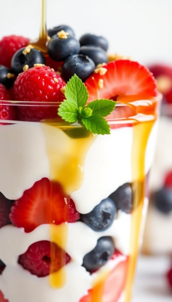 nutritious greek yogurt parfait