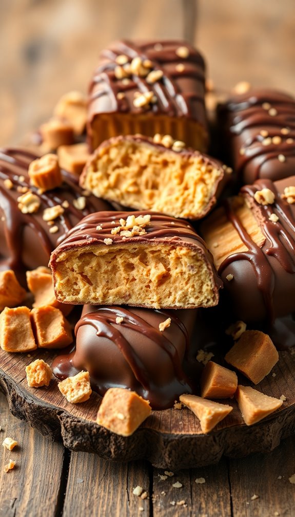 peanut butter ice cream bars