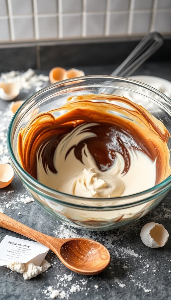 prevent overmixing for tenderness