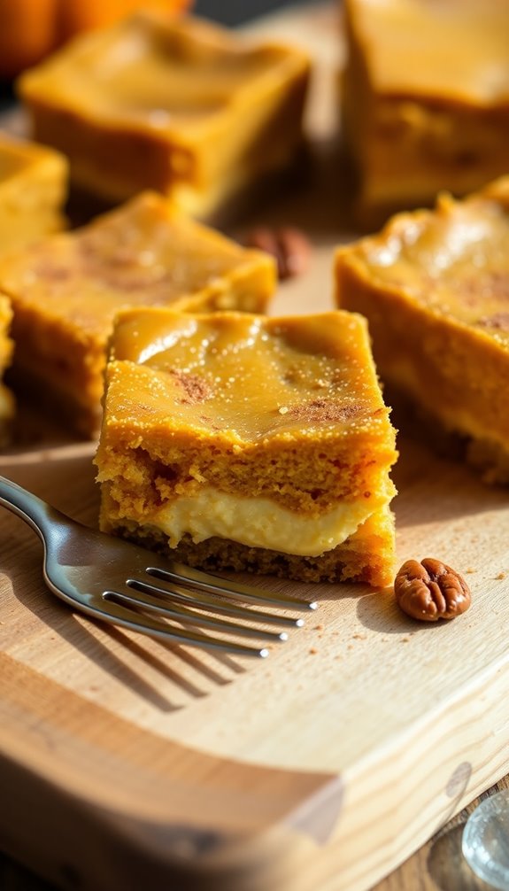 pumpkin spice cheesecake bars