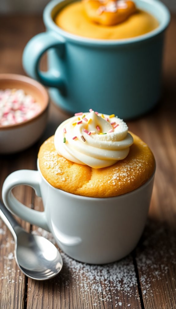quick and easy vanilla mug cake