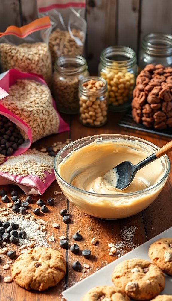 quick oatmeal chocolate chip cookies