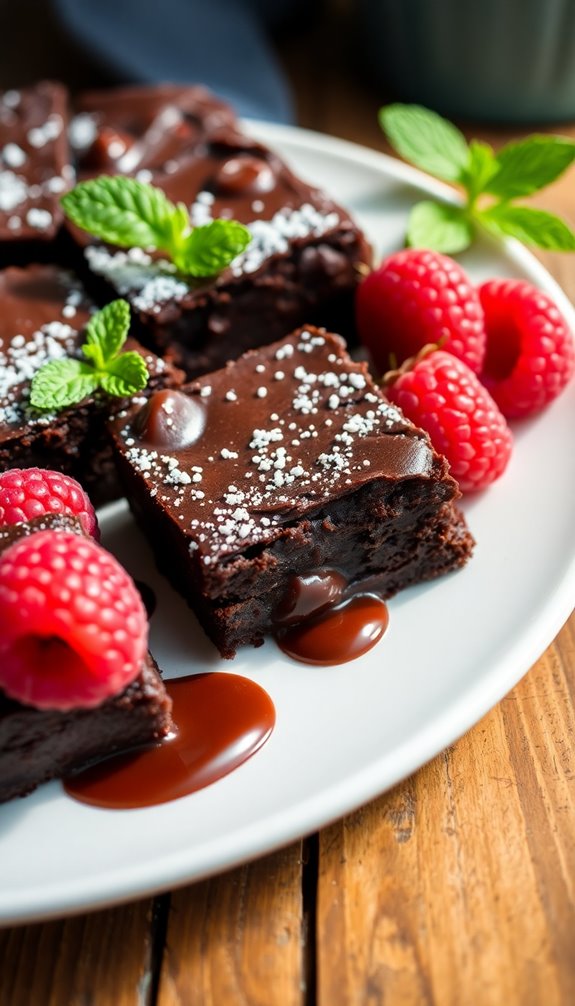rich fudgy gluten free brownies