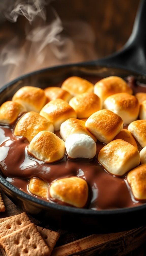 skillet s mores dip sharing