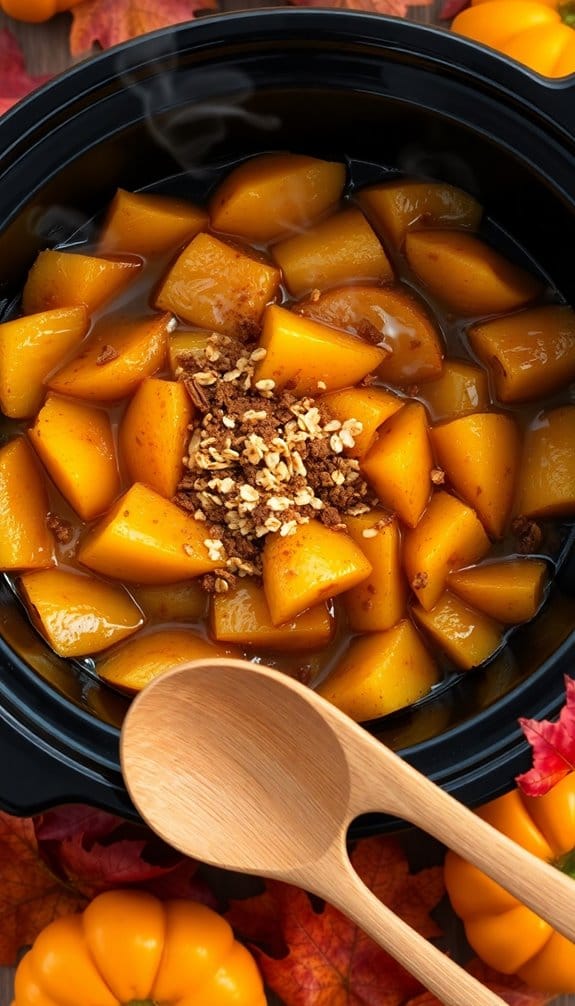 slow cooker apple crisp