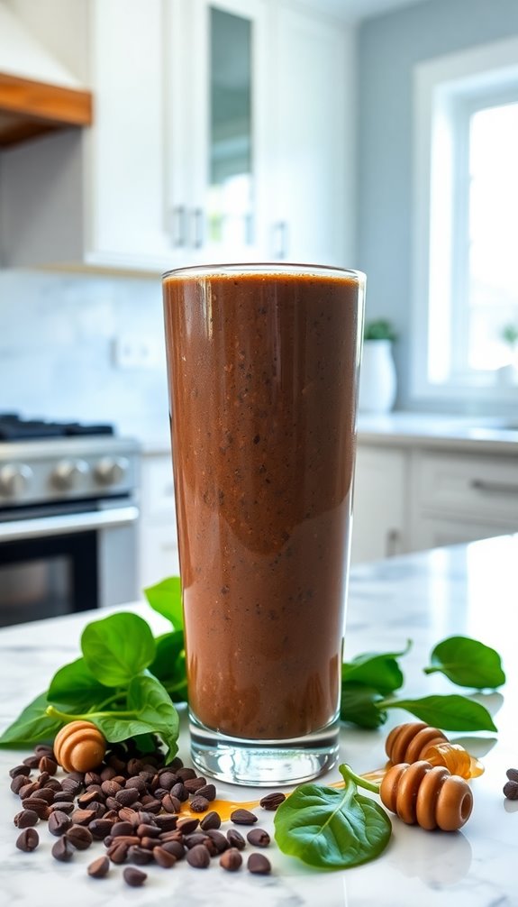 spinach chocolate smoothie variations
