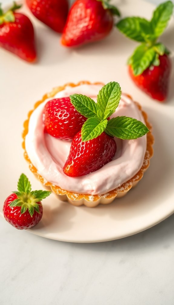 strawberry tart with pastry cream