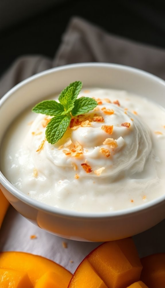 tropical coconut rice pudding