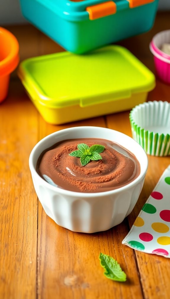 vegan avocado chocolate pudding