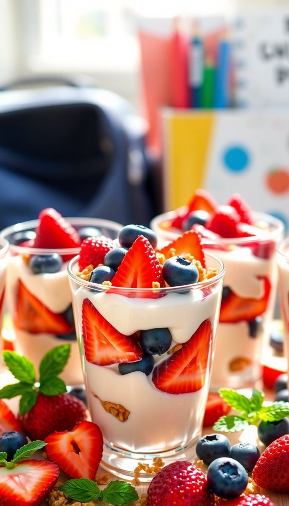 wholesome easy fruity parfaits