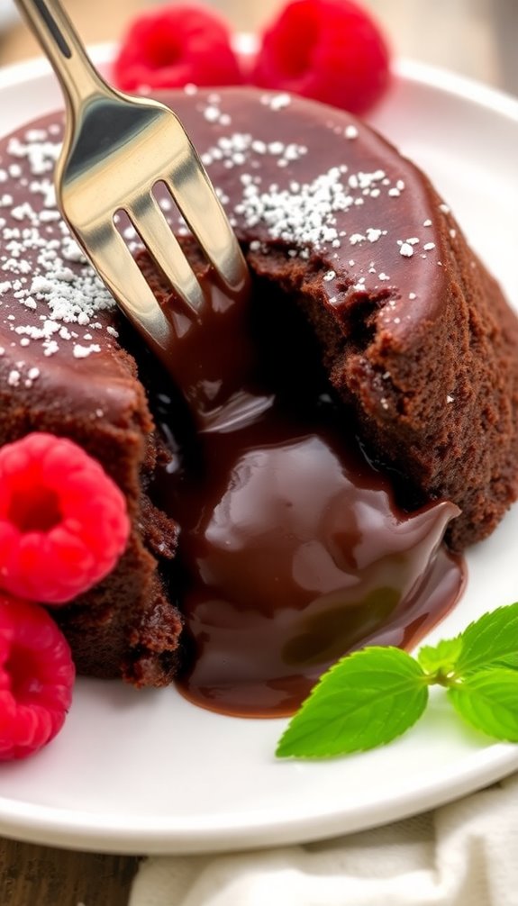 air fryer lava cakes