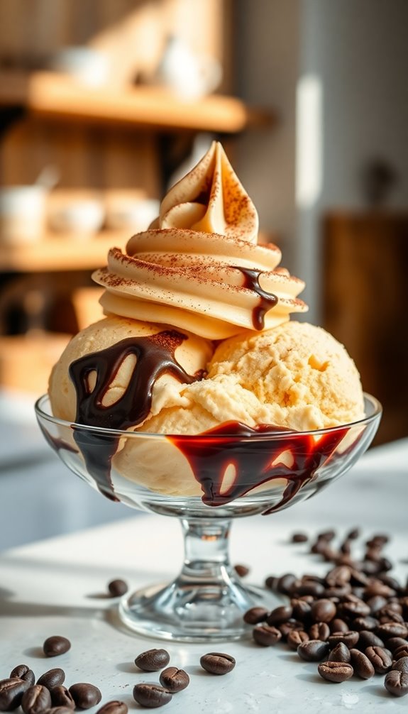 caffeinated ice cream delight