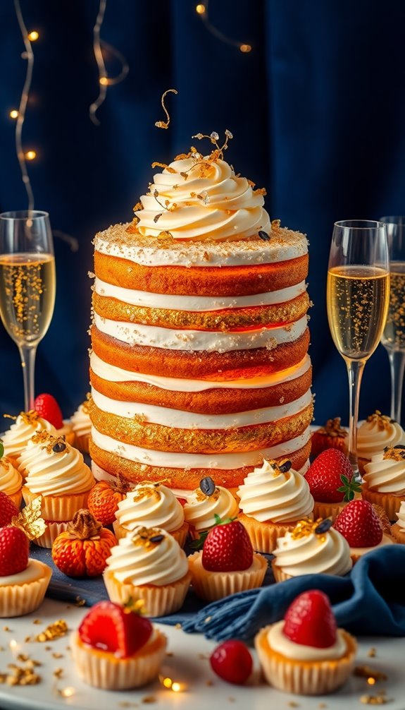 champagne cake for celebrations