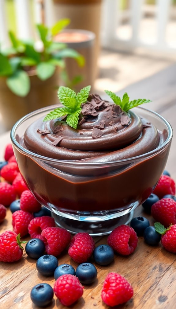 chilled chocolate mousse delight