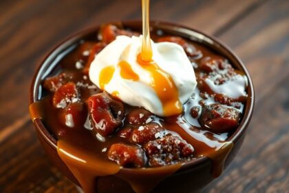 decadent dessert delightfully comforting