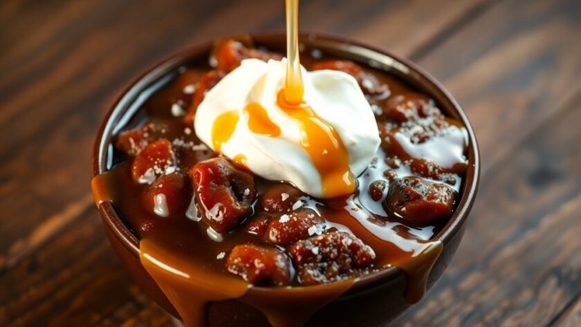 decadent dessert delightfully comforting