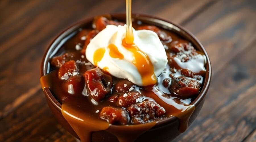 decadent dessert delightfully comforting