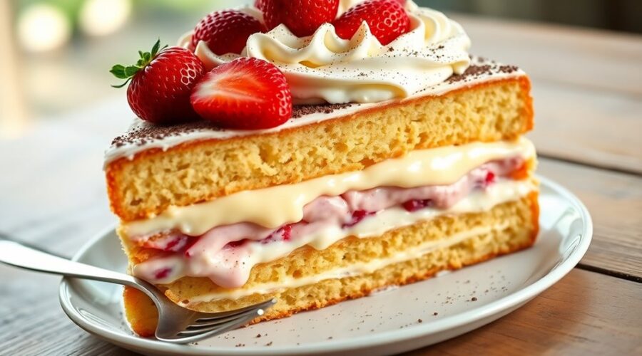 delicious soaked milk cake