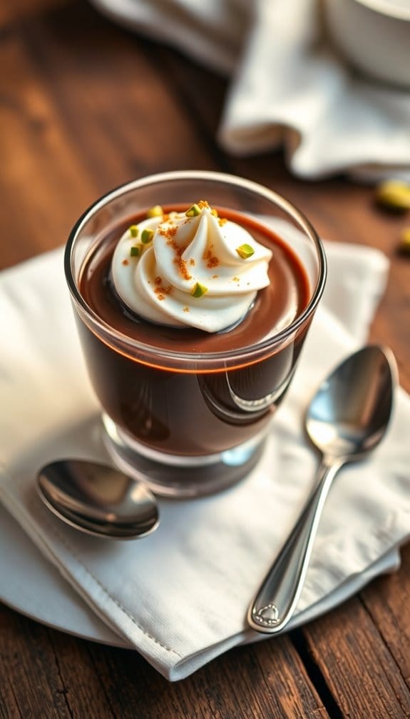 elevate pudding presentation elegantly