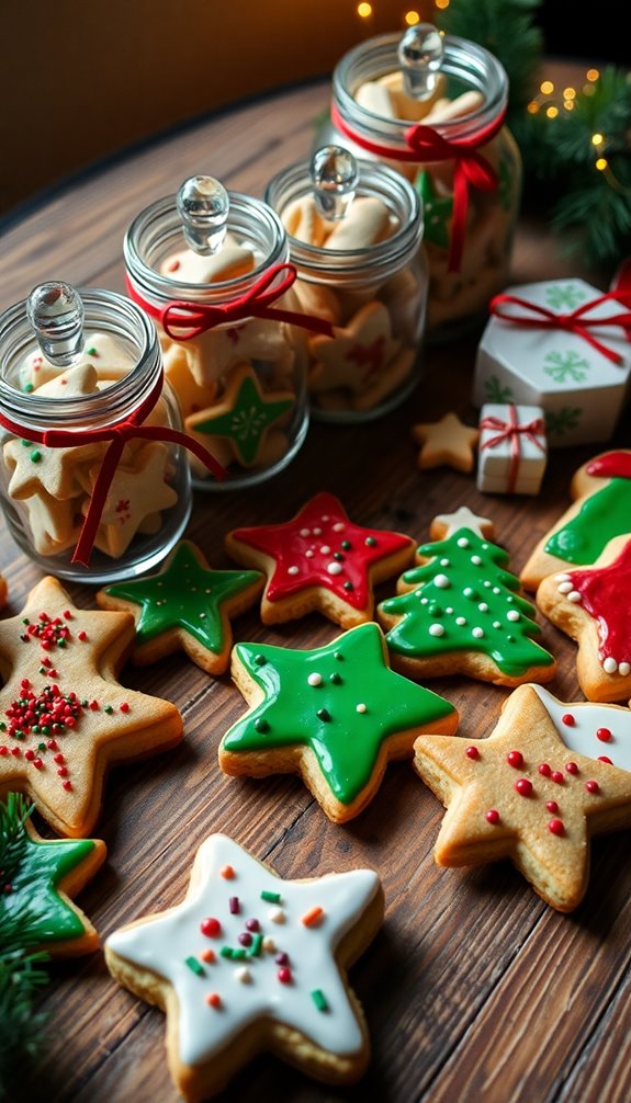 festive personalized cookie packaging