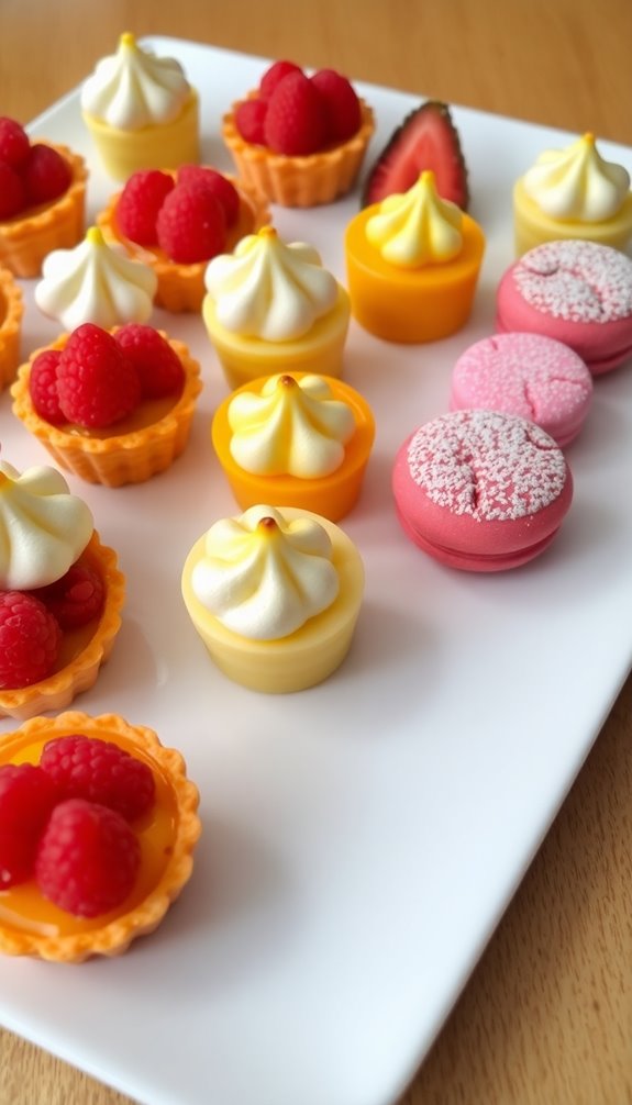 fruity zesty mini desserts