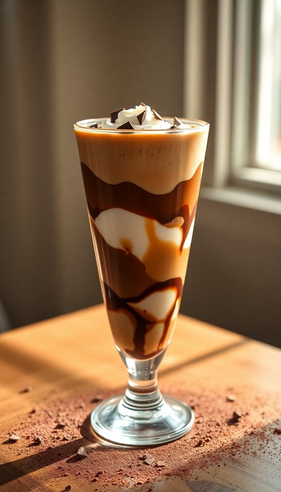 layered coffee dessert delight