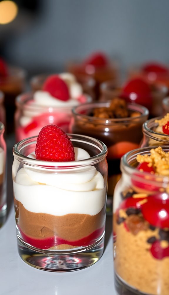 layered dessert shooter assembly